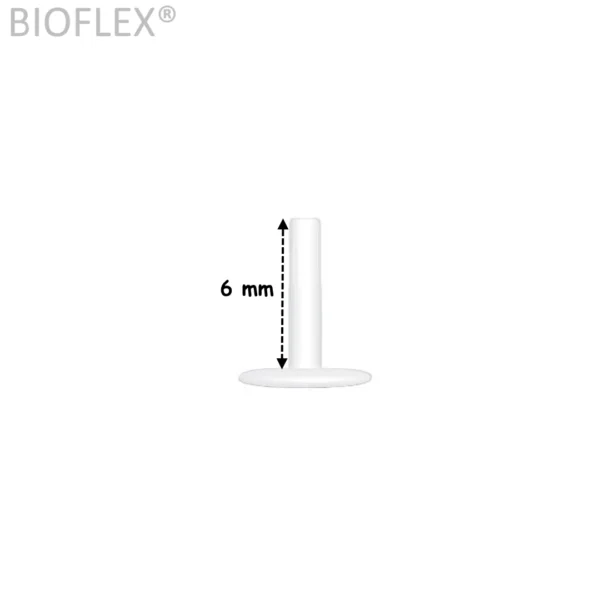 Piercing Labret de Remplacement Bioflex® Threadless 6 mm Piercing Labret de Remplacement Bioflex® Threadless 6 mm