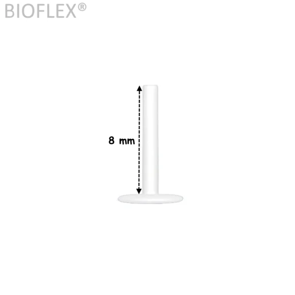 Piercing Labret de Remplacement Bioflex® Threadless 8 mm Piercing Labret de Remplacement Bioflex® Threadless 8 mm