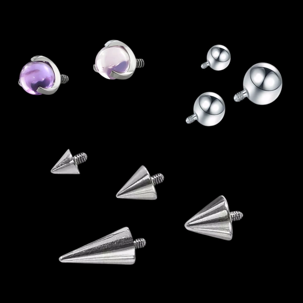 Embouts & Pointes de Remplacement pour Piercing.