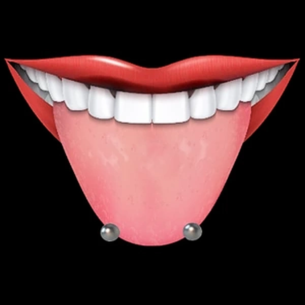 Piercings Snake Eyes - Barbell Courbé pour la Langue.