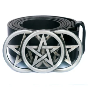 Boucle de Ceinture à Triple Pentacle Acier 316L.