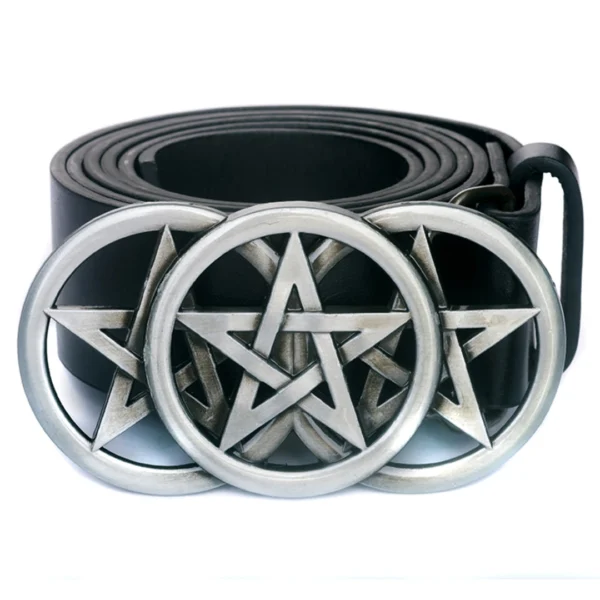 Boucle de Ceinture à Triple Pentacle Acier 316L Boucle de Ceinture à Triple Pentacle Acier 316L.