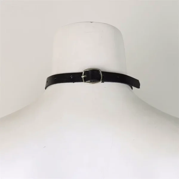 Collier Choker Similicuir Fer à Cheval à Boucle Ardillon Collier Choker Similicuir Fer à Cheval à Boucle Ardillon.