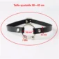 Collier Choker Similicuir Fer à Cheval en Acier - Taille Ajustable 30 à 42 cm.