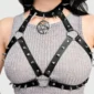 Harnais Poitrine Pentacle & Pointes Acier.