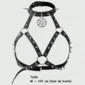 Harnais Poitrine Pentacle & Pointes Acier Taille M jusqu'à 101 cm de tour de buste.