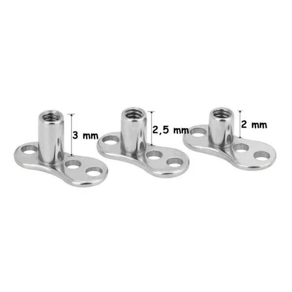 Piercing de Surface en Titane Microdermal avec Tige 2-2,5-3 mm Piercing de Surface en Titane Microdermal avec Tige 2-2,5-3 mm.