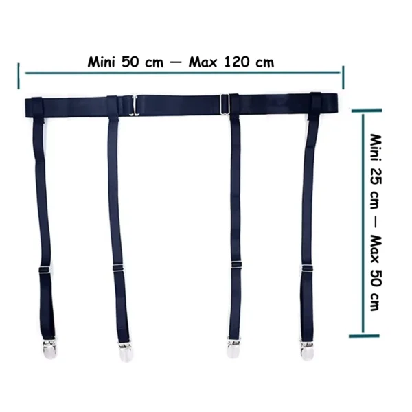 Porte-Jarretelle Réglable 4 Clips Métalliques Porte-Jarretelle Réglable 4 Clips Métalliques.