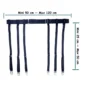 Porte-Jarretelle Réglable 6 Clips Métalliques.