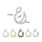 Faux Piercing Nostril Double Anneau Acier 316L (dimensions).