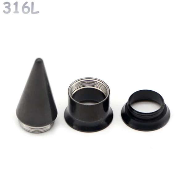 Taper & Tunnel 2-en-1 Double Évasé Stretching Acier 316L Noir PVD Taper & Tunnel 2-en-1 Double Évasé Stretching Acier 316L Noir PVD.