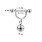 Piercing Téton Boule Pendante 10 mm Acier 316L