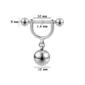 Piercing Téton Boule Pendante 12 mm Acier 316L