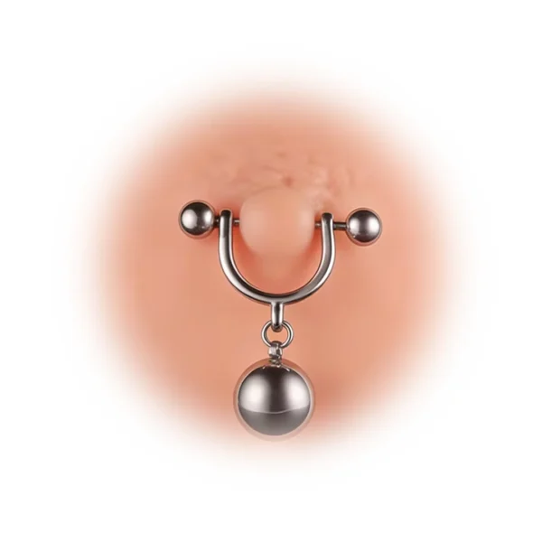Piercing de Téton Boule Pendante Acier Chirurgical 316L Piercing de Téton Boule Pendante Acier Chirurgical 316L