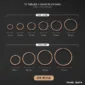 Faux Piercing Grandes Boucles d'Oreilles Créoles 11-60 mm Acier 316L Or Rose PVD