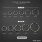 Faux Piercing Grandes Boucles d'Oreilles Créoles 11-60 mm Acier 316L Poli