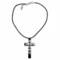 Collier Pendentif Croix à Rivets Pyramide.