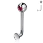 Piercing L-Bent en Titane ASTM-F136 avec Zirconium Rose