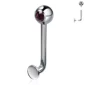 Piercing L-Bent en Titane ASTM-F136 avec Zirconium Violet
