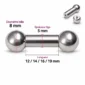 Barbell Droit en Titane Gros Diamètre 4G (5mm).