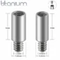 Extension pour Tige de Piercing en Titane 4mm.