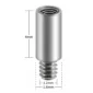 Extension pour Tige de Piercing en Titane 4mm Filetage 1,2 mm.