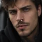 Homme avec Barbell Courbé en Acier Gros Calibre au Septum