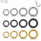 Piercing Anneau Gros Calibre 12G-6G (2 à 4 mm) en Acier 316L.