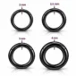 Piercing Anneau Gros Calibre 12G-6G (2 à 4 mm) en Acier 316L Noir PVD