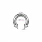 Piercing Fer à Cheval Gros Calibre avec Pointes Acier 316L 4X12-16X8 mm.