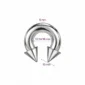 Piercing Fer à Cheval Gros Calibre avec Pointes Acier 316L 6X12-14-16X10 mm.