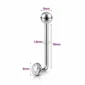 Piercing L-Bent Titane Christina VCH 14G 19 mm