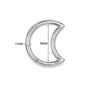 Piercing Lune Clicker Titane 16G 10 mm