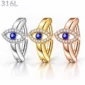 Piercing Nombril Œil Protecteur Clicker Semi-Plat.