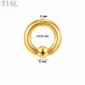 Piercing Anneau CBR Doré Gros Calibre 4X14-16X8 mm.